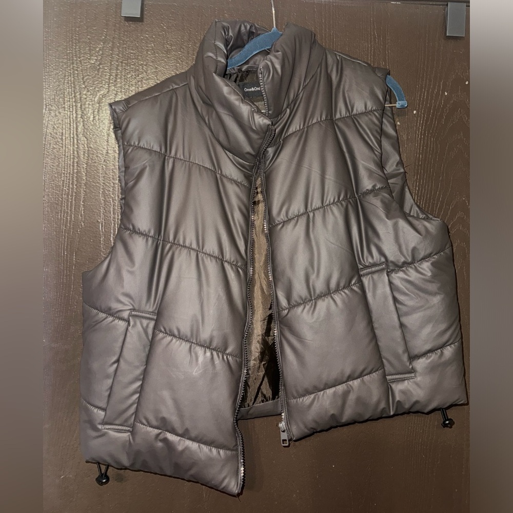 Gray Puffer Vest